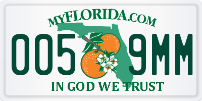 FL license plate 0059MM