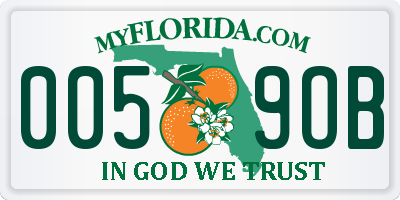 FL license plate 0059OB