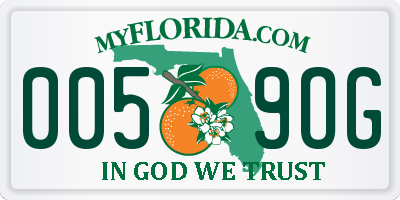 FL license plate 0059OG