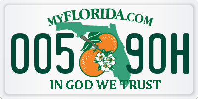 FL license plate 0059OH