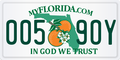 FL license plate 0059OY