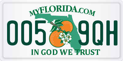 FL license plate 0059QH