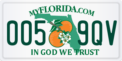 FL license plate 0059QV