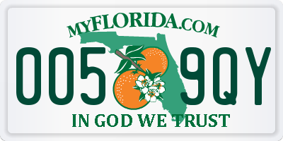 FL license plate 0059QY