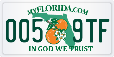 FL license plate 0059TF