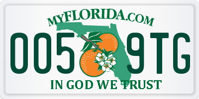 FL license plate 0059TG