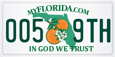 FL license plate 0059TH