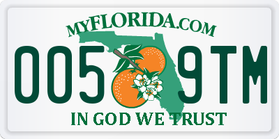 FL license plate 0059TM