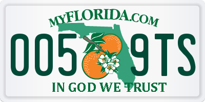 FL license plate 0059TS