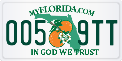 FL license plate 0059TT
