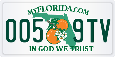 FL license plate 0059TV
