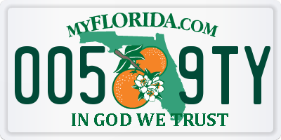 FL license plate 0059TY