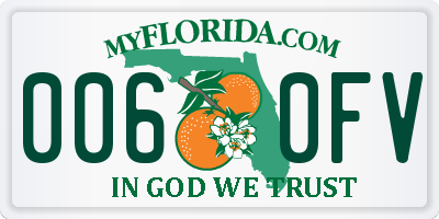 FL license plate 0060FV