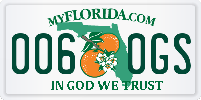 FL license plate 0060GS