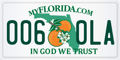 FL license plate 0060LA