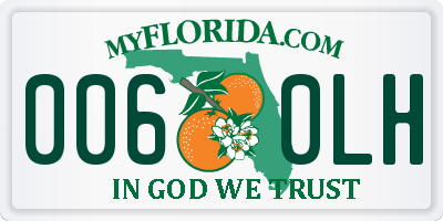 FL license plate 0060LH