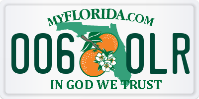 FL license plate 0060LR