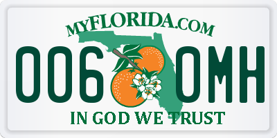 FL license plate 0060MH