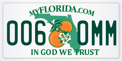 FL license plate 0060MM