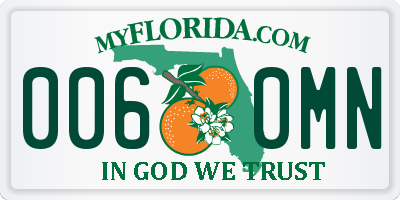 FL license plate 0060MN