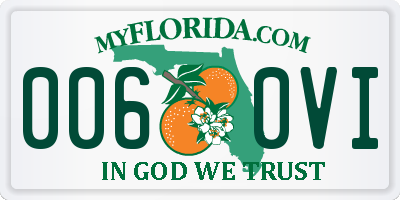 FL license plate 0060VI