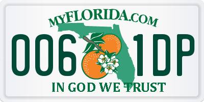 FL license plate 0061DP