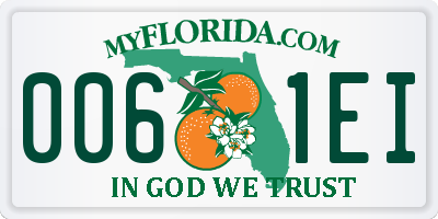 FL license plate 0061EI