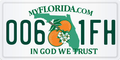 FL license plate 0061FH