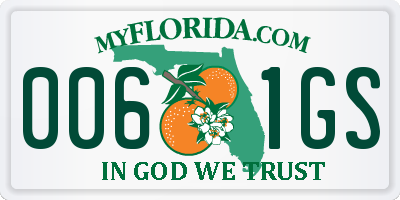 FL license plate 0061GS
