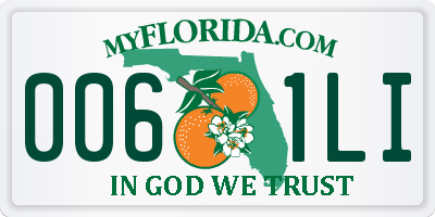 FL license plate 0061LI