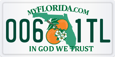 FL license plate 0061TL