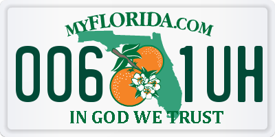 FL license plate 0061UH