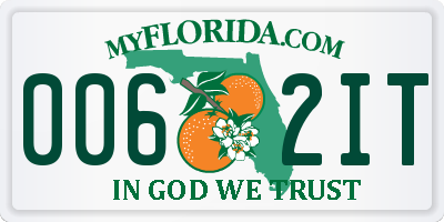 FL license plate 0062IT