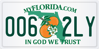 FL license plate 0062LY
