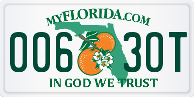FL license plate 0063OT