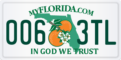 FL license plate 0063TL