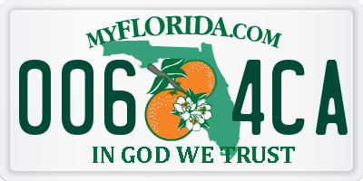 FL license plate 0064CA