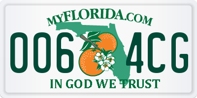 FL license plate 0064CG