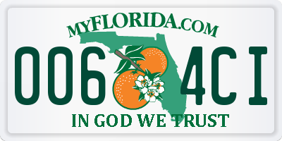 FL license plate 0064CI