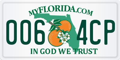 FL license plate 0064CP