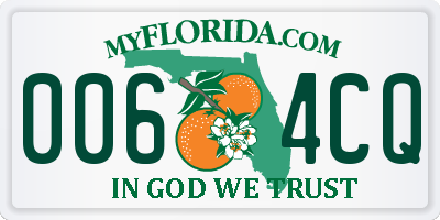 FL license plate 0064CQ