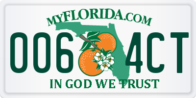 FL license plate 0064CT