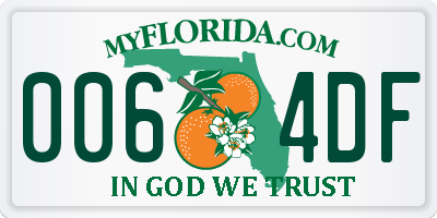 FL license plate 0064DF