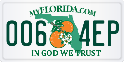 FL license plate 0064EP