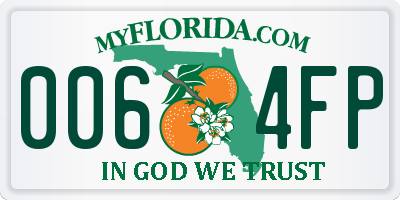 FL license plate 0064FP
