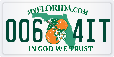 FL license plate 0064IT