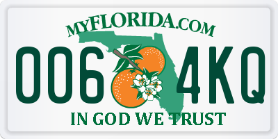 FL license plate 0064KQ