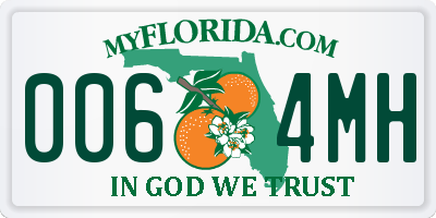 FL license plate 0064MH