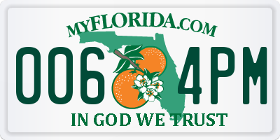 FL license plate 0064PM