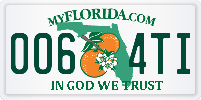 FL license plate 0064TI